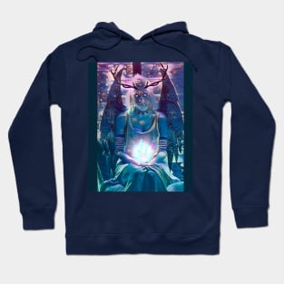 Aurora Blue Angel Demon Hoodie